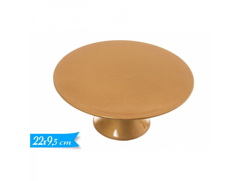ALZATINA PLASTICA ORO MEDIA DIAM. 22CM 9,5H CM - L'Officina