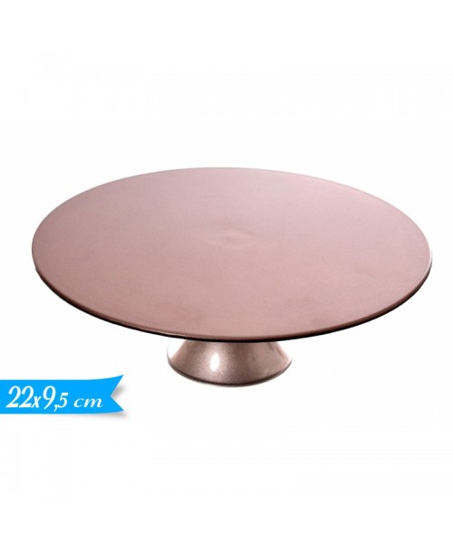ALZATINA PLASTICA ROSE GOLD MEDIA DIAM. 22CM 9,5H CM -