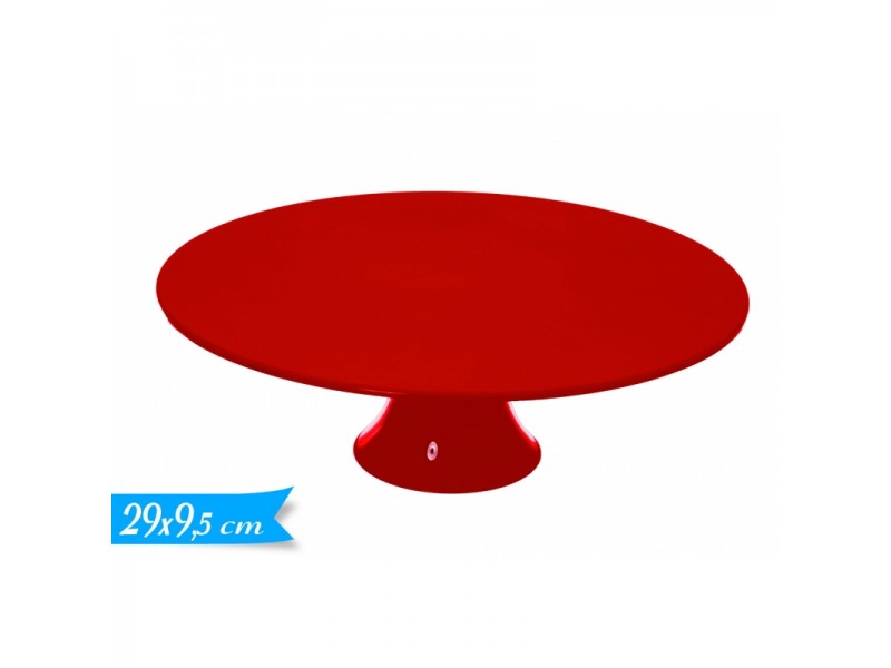 ALZATINA PLASTICA ROSSA GRANDE DIAM. 29CM 9,5H CM - L'Officina