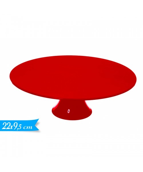 ALZATINA PLASTICA ROSSA MEDIA DIAM. 22CM 9,5H CM - L'Officina