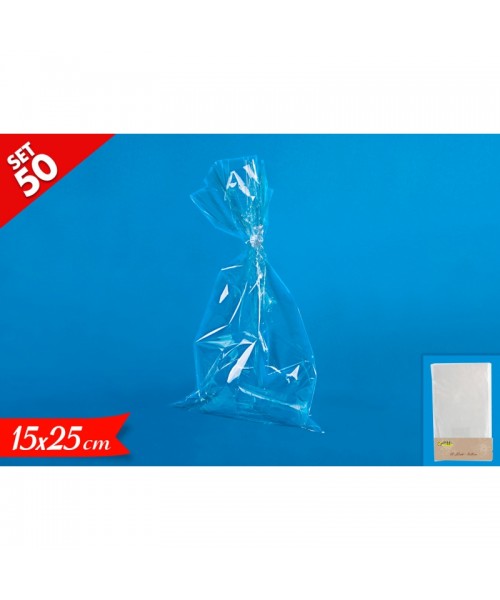 BUSTE NEUTRE CRYSTAL 15x25CM 50PZ - L'Officina delle feste
