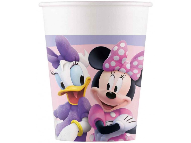 BICCHIERE CARTA 200ML MINNIE JUNIOR 8 pz - L'Officina delle