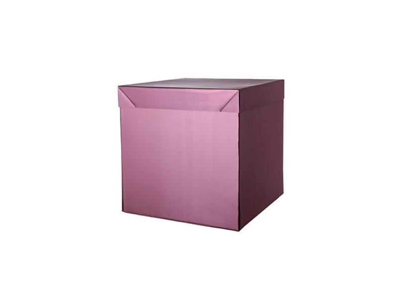 SCATOLA BOX SURPRICE CM. 50X50X65 ROSE GOLD LUCIDO - L'Officina