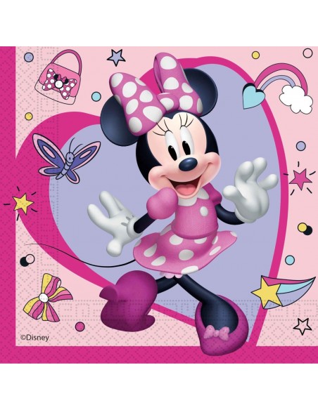 TOVAGLIOLO 33X33CM MINNIE HAPPY JUNIOR 20PZ - L'Officina delle