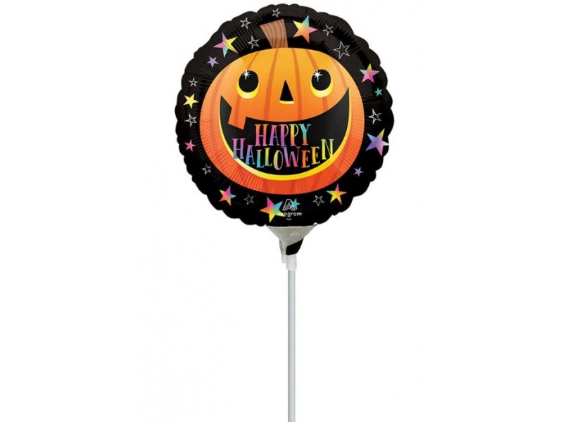 PALLONE MYLAR MINISHAPE ZUCCA HAPPY HALLOWEEN 23CM 1PZ -