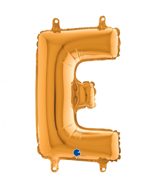 PALLONE MYLAR LETTERA " E " ORO 35CM - L'Officina delle feste