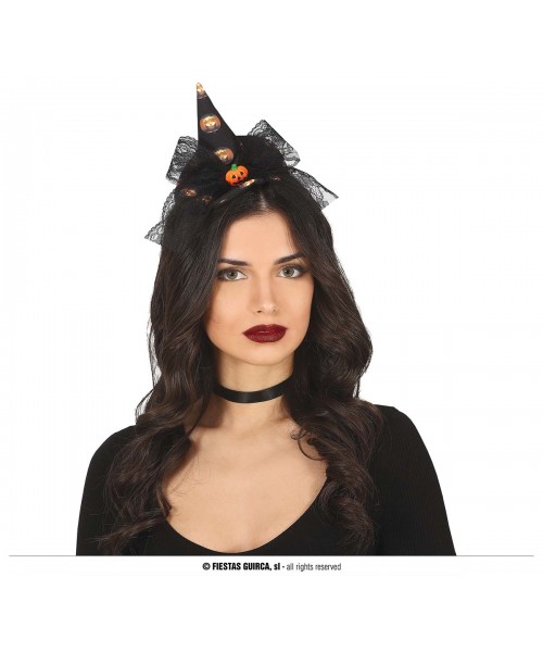 DIADEMA STREGA CON NASTRO - L'Officina delle feste