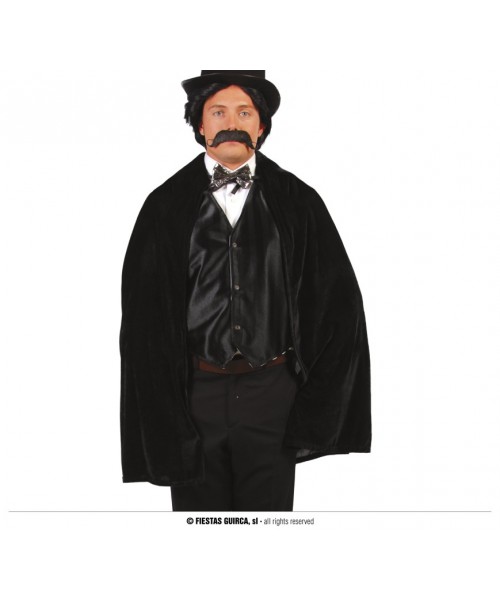 MANTELLO VELLUTO NERO 100 CM - L'Officina delle feste