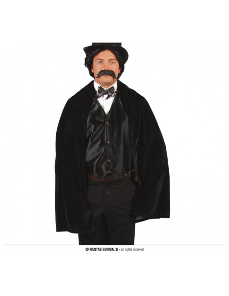 MANTELLO VELLUTO NERO 100 CM - L'Officina delle feste