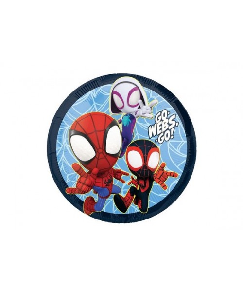 PALLONE MYLAR 18" SPIDY & FRIENDS 45CM 1PZ - L'Officina delle