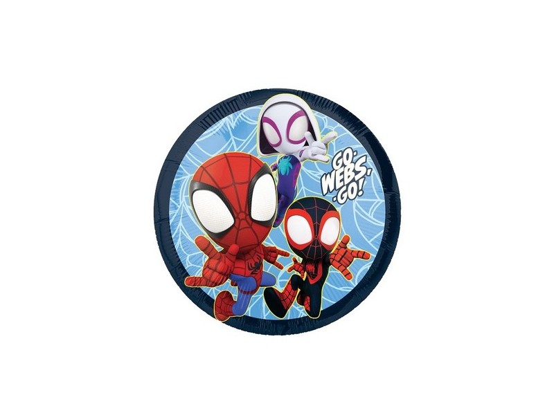 PALLONE MYLAR 18" SPIDY & FRIENDS 45CM 1PZ - L'Officina delle