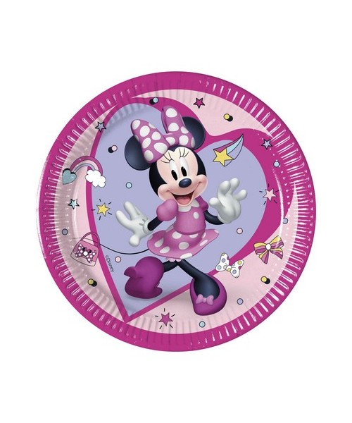 PIATTO CM.20 MINNIE JUNIOR 8PZ - L'Officina delle feste