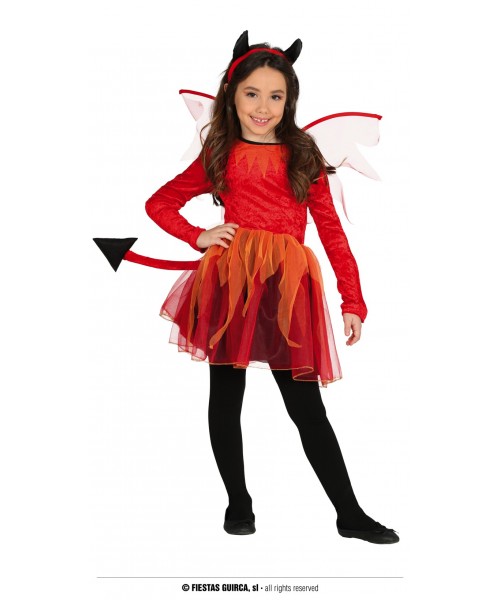 COSTUME DIAVOLETTA BIMBA 7-9 ANNI - L'Officina delle feste