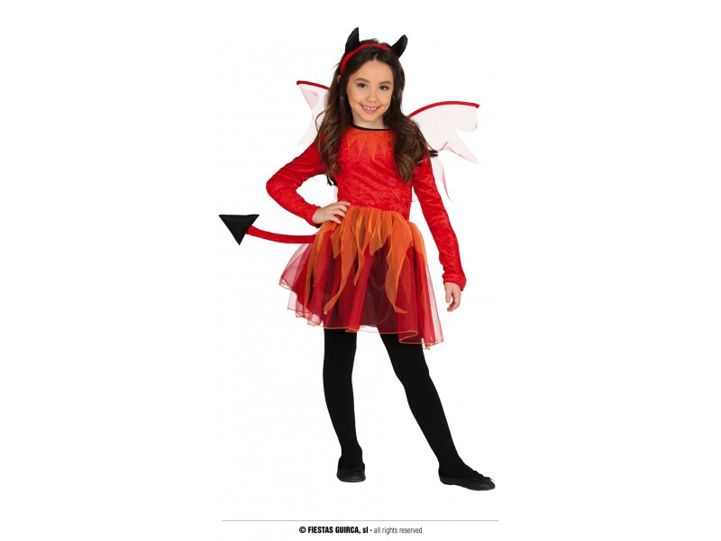 COSTUME DIAVOLETTA BIMBA 7-9 ANNI - L'Officina delle feste