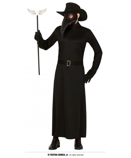 COSTUME UOMO DOTTORE DELLA PESTE TG L 52-54 - L'Officina delle
