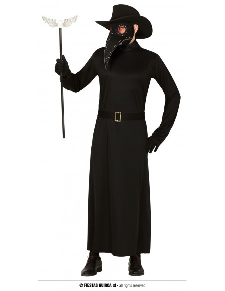 COSTUME UOMO DOTTORE DELLA PESTE TG L 52-54 - L'Officina delle