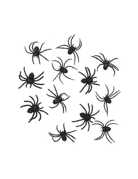 RAGNI IN PLASTICA 12PZ 8 CM - L'Officina delle feste