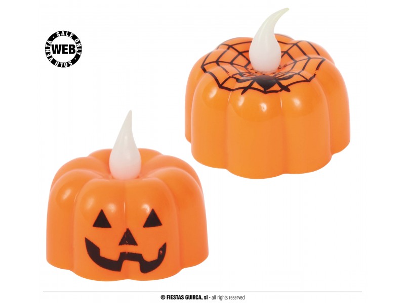 CANDELA LED ZUCCA 4 CM - L'Officina delle feste