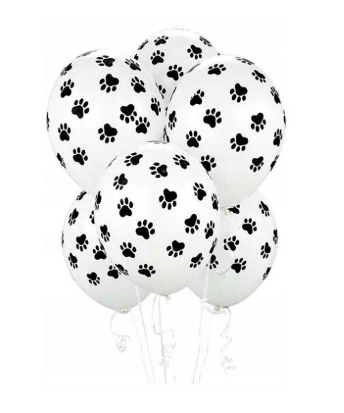 PALLONE LATTICE 11" BIANCO CON ZAMPE CANE 25PZ - L'Officina