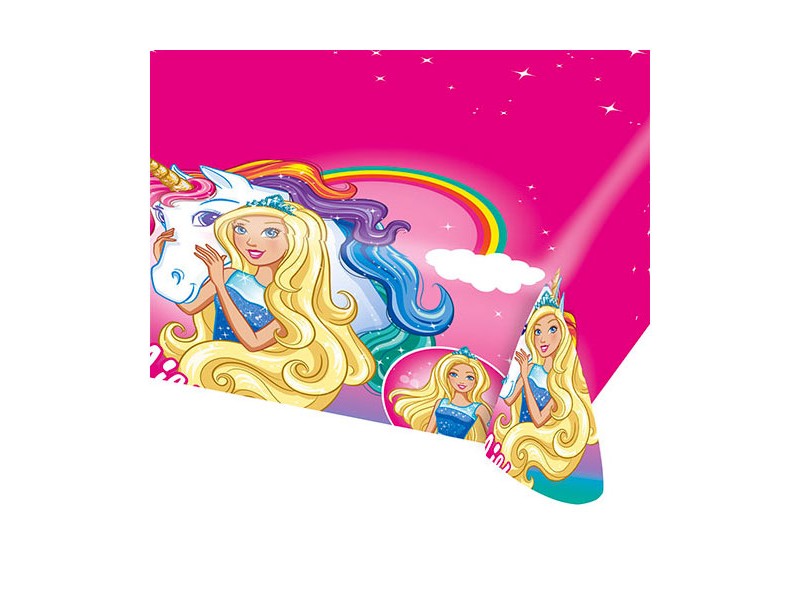 TOVAGLIA PLASTICA BARBIE DREAMTOPIA 180X120CM - L'Officina