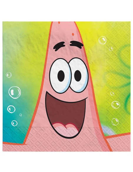 TOVAGLIOLO 33X33CM SPONGEBOB SQUARE 16PZ - L'Officina delle