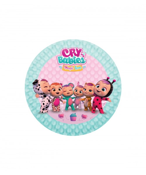 PIATTO CARTA CRY BABIES CM.18 8PZ - L'Officina delle feste