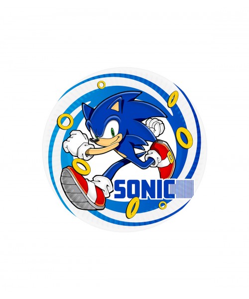PIATTO CARTA SONIC CM.18 8PZ - L'Officina delle feste