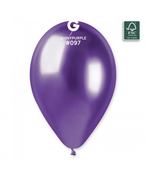 PALLONE LATTICE 13" SHINY VIOLA 50PZ - L'Officina delle feste