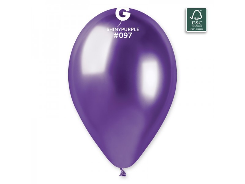 PALLONE LATTICE 13" SHINY VIOLA 50PZ - L'Officina delle feste