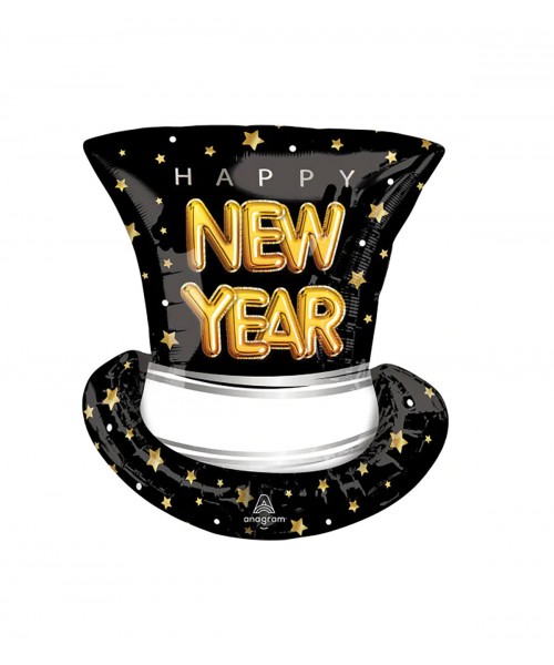 PALLONE MYLAR 24" CILINDRO HAPPY NEW YEAR CM. 60 - L'Officina