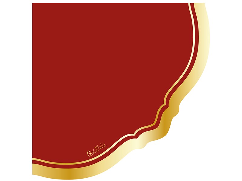 16 TOVAGLIOLI LIBERTY ROSSO BORDEAUX BORDO ORO CM 33X33 -