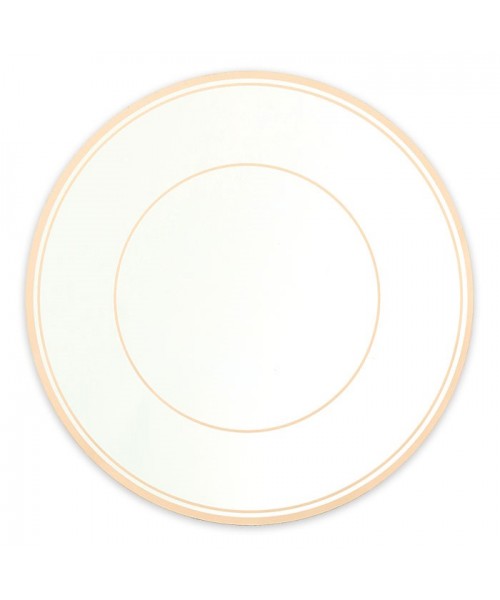 5 SOTTOPIATTI BIANCO BORDO ORO CM 32 - L'Officina delle feste