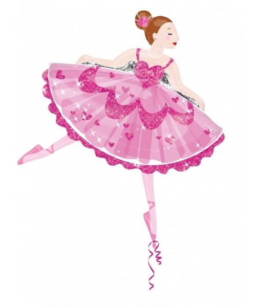 PALLONE MYLAR 44" BALLERINA 113X85CM - L'Officina delle feste