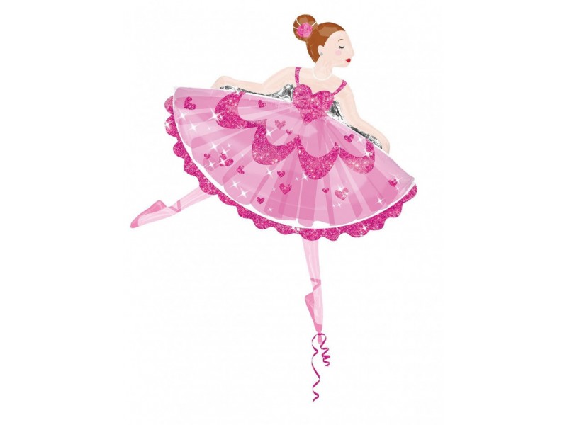 PALLONE MYLAR 44" BALLERINA 113X85CM - L'Officina delle feste