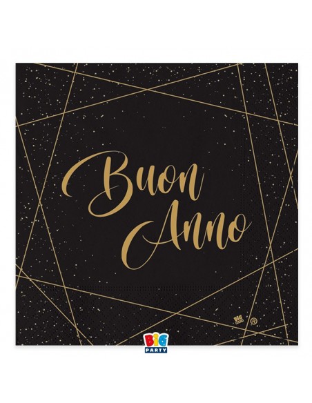 20 TOVAGLIOLI 33X33 BUON ANNO - L'Officina delle feste
