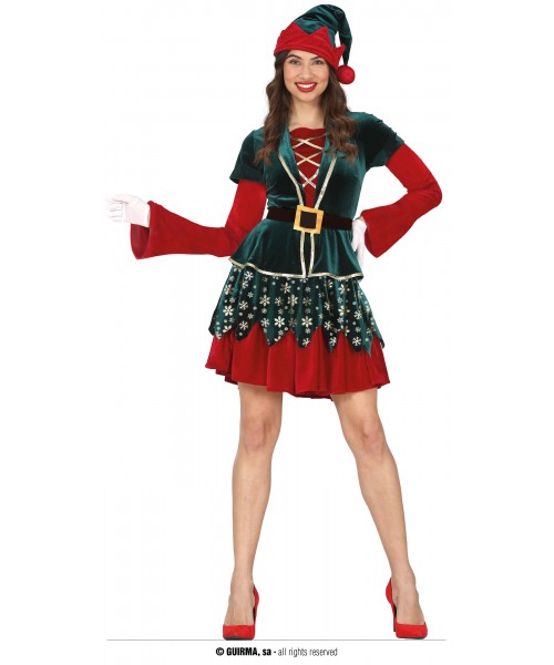 COSTUME ELFA ADULTA 44-46 TG. XL - L'Officina delle feste