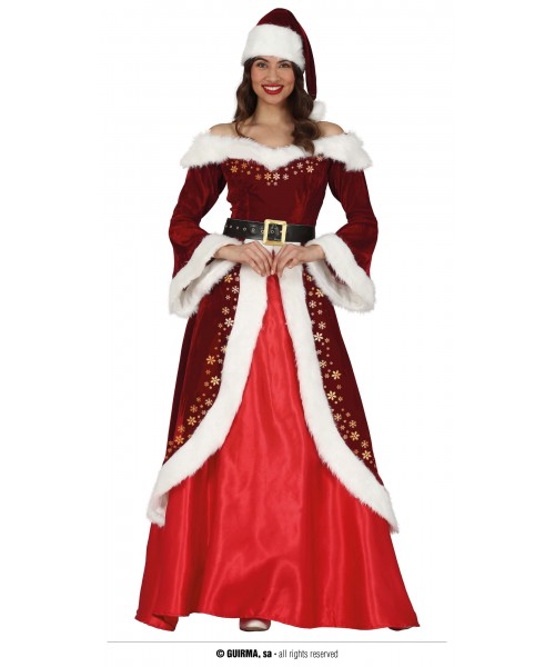 COSTUME MAMMA NATALINA DELUXE 44-46 TG. XL - L'Officina delle
