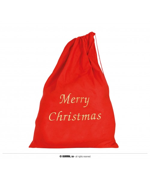 SACCO FELTRO DI BABBO NATALE 60X95 MERRY CHRISTMAS - L'Officina