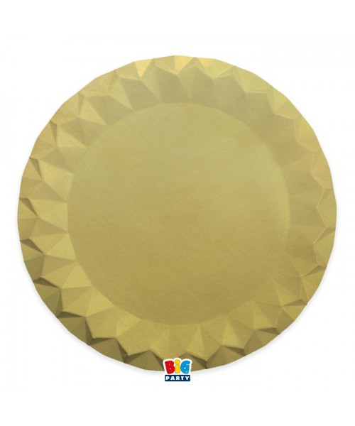 5 SOTTOPIATTI DIAMANT CM.32 MATT GOLD - L'Officina delle feste