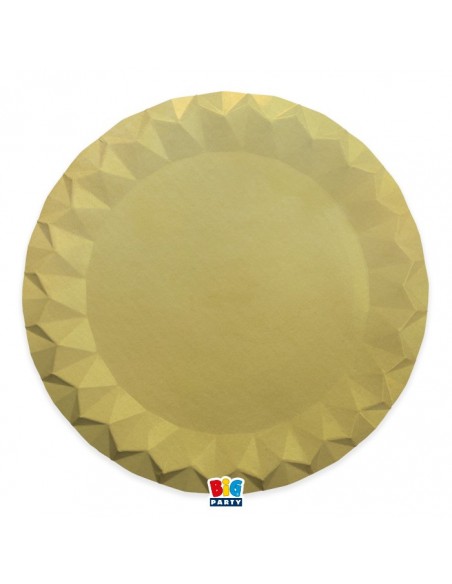 5 SOTTOPIATTI DIAMANT CM.32 MATT GOLD - L'Officina delle feste