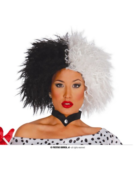 PARRUCCA META' BIANCA/NERA - L'Officina delle feste