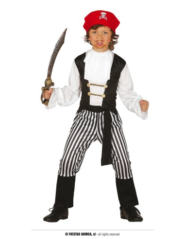 COSTUME PIRATA CORSARO BIMBO 10-12 ANNI - L'Officina delle feste