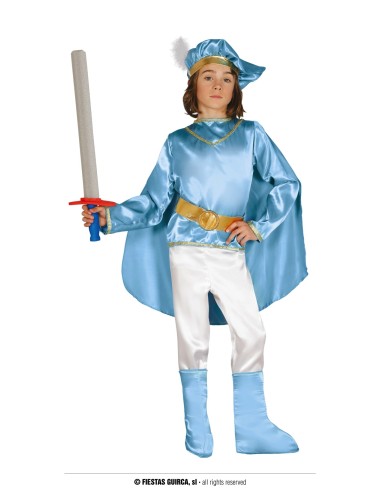 COSTUME PRINCIPE AZZURRO BAMBINO TG. 3-4 ANNI - L'Officina