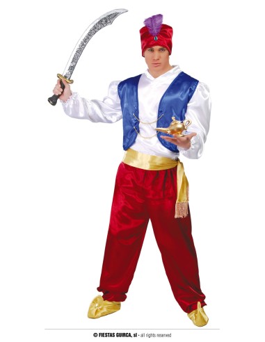 COSTUME GENIO DELLA LAMPADA ADULTO TG. M 48-50 - L'Officina