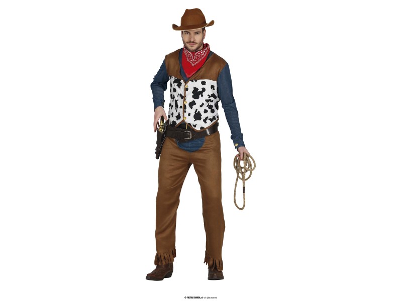 COSTUME UOMO COWBOY TG. L 52-54 - L'Officina delle feste