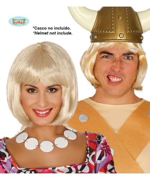 PELUCA MELENA RUBIA(ENVASE CAJA)