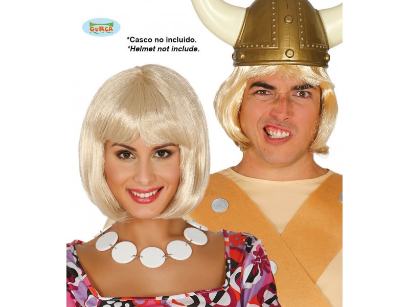 PELUCA MELENA RUBIA(ENVASE CAJA)