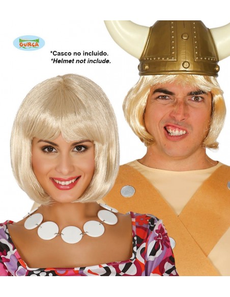 PELUCA MELENA RUBIA(ENVASE CAJA)