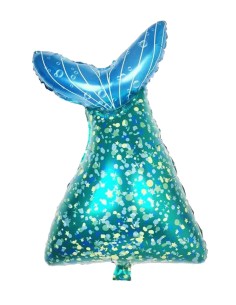 PALLONE MYLAR 35" CODA SIRENA MARMAID 58x90CM 1PZ - L'Officina