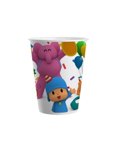 8 BICCHIERI CARTA 200CC POCOYO - L'Officina delle feste